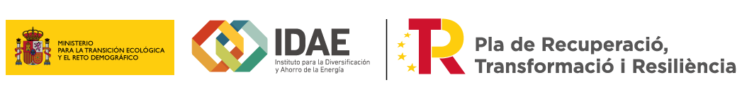Gobierno de España · MITECO · IDAE · Plan de Recuperación, Transformación y Resiliencia